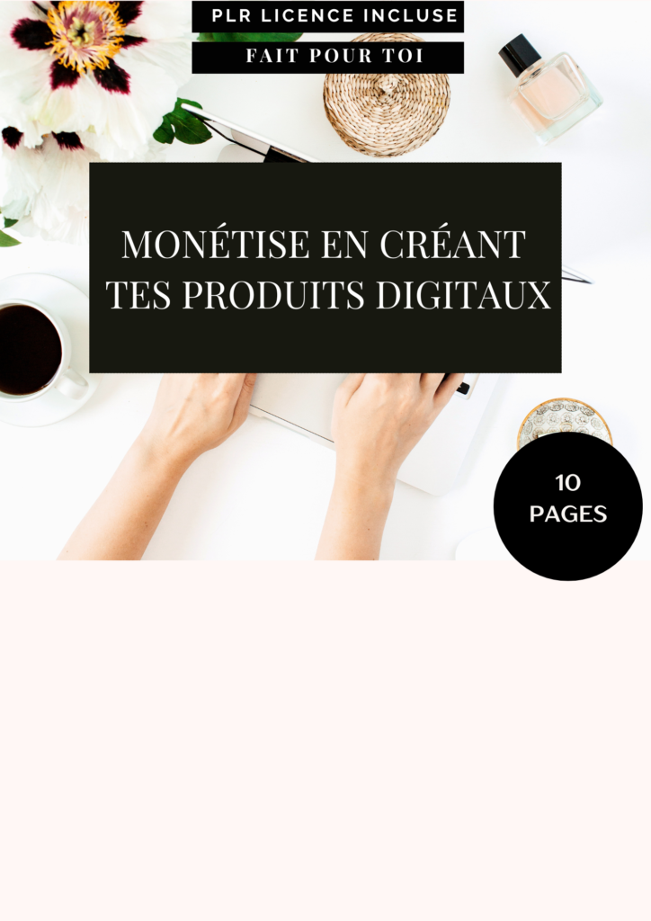 MONÉTISE EN CRÉANT TES PRODUITS DIGITAUX