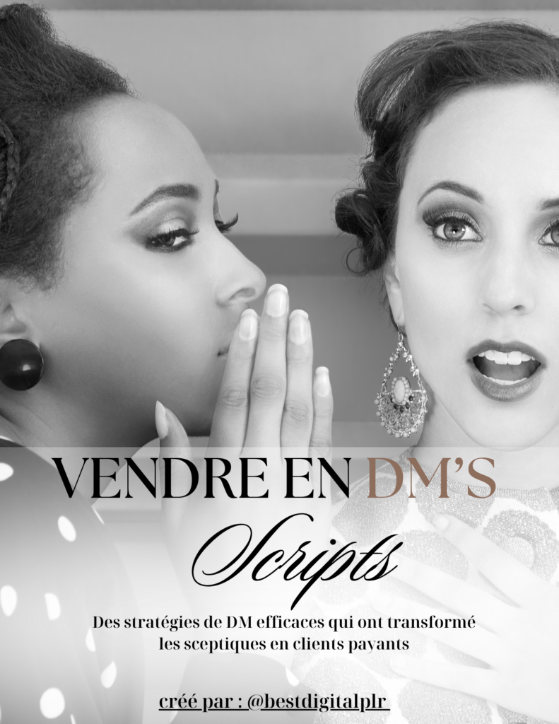 VENDRE EN DM'S SCRIPTS